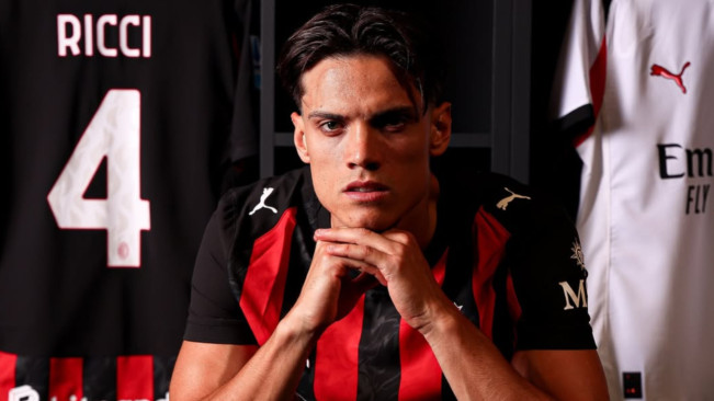 Rekrutan anyar AC Milan, Samuele Ricci. [Instagram]